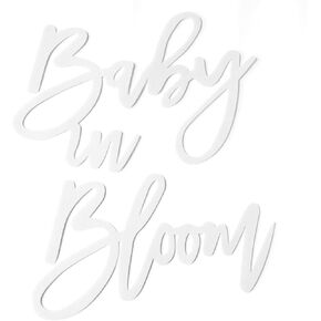 Gold Baby in Bloom Sign for Baby Shower- Large Glitter Felt Letters for Baby Shower Banner Arch Backdrop Gender Reveal Girl or Boy Theme Pregnancy Announcement Party Wall Decorations in Kuwait