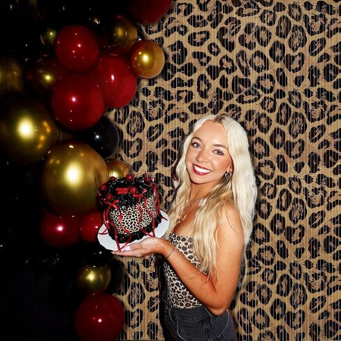 2 Pack Cheetah Backdrop Party Decorations Leopard Print Fringe Backdrop Foil Fringe Birthday Decorations for Wild Party Decor for Birthday, Bachelorette Photo Booth in Saudi Arabia