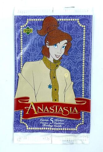 حزمة بطاقات التداول Anastasia من Upper Deck (5 بطاقات، غير مصنفة، للجنسين، أنيمي، بطاقة قابلة للجمع، 1999) in Saudi Arabia