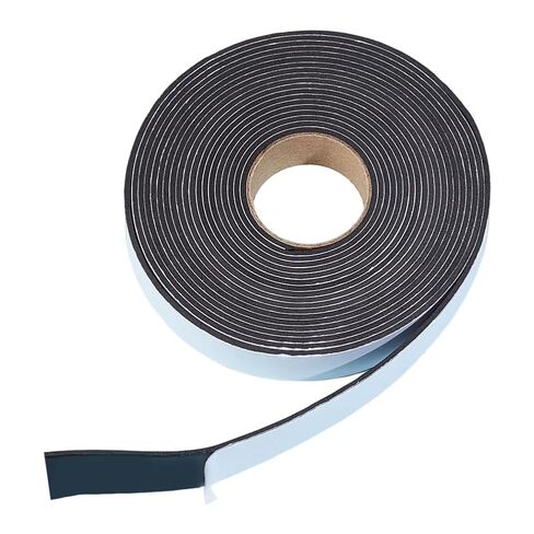 5M 20mm Black Eva Foam Soundproof Strips Roll Self Adhesive Single Sided Puffy Paper Sheets Dimension Adjustment Multifunctional Tape for Bed Frame Shock Windows Home Projects DIY Art Craft in Saudi Arabia