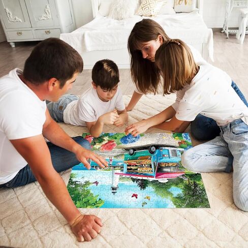 300 Piece Puzzles for Adults Beach Jigsaw Puzzles for Kids Ages 8-10 10-12 300 Pieces Adult Puzzle Pieces Family Challenging Puzzle Game Home Decor Gift Toy 20.5x15IN in Kuwait