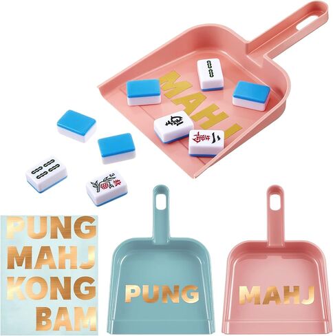 Soulchen 2 Pcs Mahjong Tile Mixer Shufflers Tile Scoopers with 4 Stickers Plastic Mahjong Accessories Gifts for Lovers Games(Rose Red, Dark Blue) in Saudi Arabia