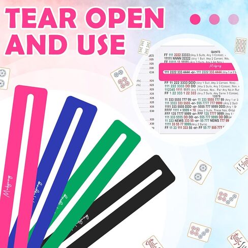 4 Pcs Mahjong Line Finde Multicolor Mahjong Accessories Card Line Finder Strategy Tool Guide Rules Reader Helper Easy to Carry and Store for Beginners and Competitions Gifts Party Nights in Saudi Arabia