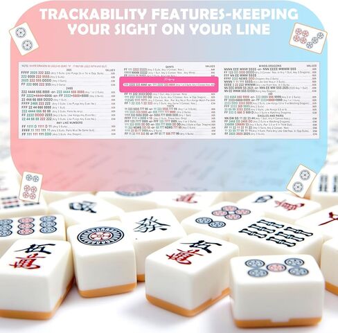 4 Pcs Mahjong Line Finde Multicolor Mahjong Accessories Card Line Finder Strategy Tool Guide Rules Reader Helper Easy to Carry and Store for Beginners and Competitions Gifts Party Nights in Saudi Arabia