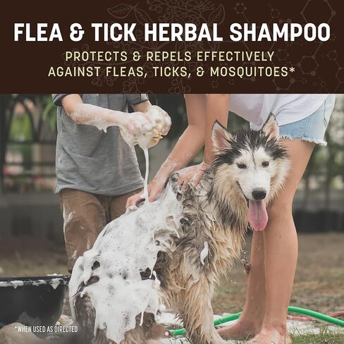 Earth Animal Apothecary Natural Flea & Tick - Herbal Shampoo for Dogs - 12 oz. Bottle in Saudi Arabia