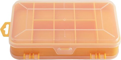 EMVANV Double Side Hardware Storage Organizer,Small Parts Organizer Double Side Tools Box Screw Organizer for Nuts Bolts Screws Nails and Small Hardware(Yellow), 160*92*44mm in Kuwait