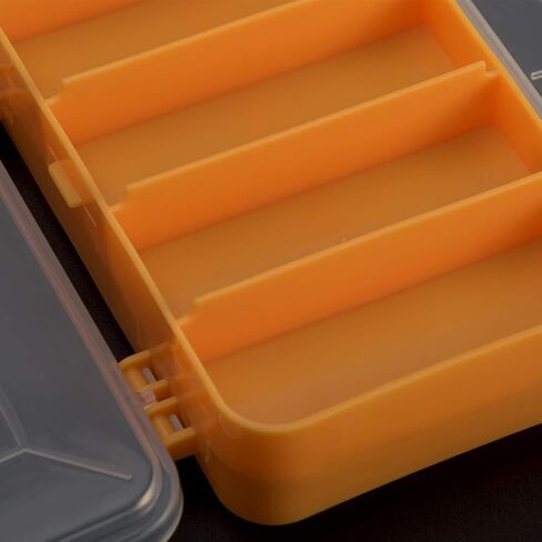 EMVANV Double Side Hardware Storage Organizer,Small Parts Organizer Double Side Tools Box Screw Organizer for Nuts Bolts Screws Nails and Small Hardware(Yellow), 160*92*44mm in Kuwait