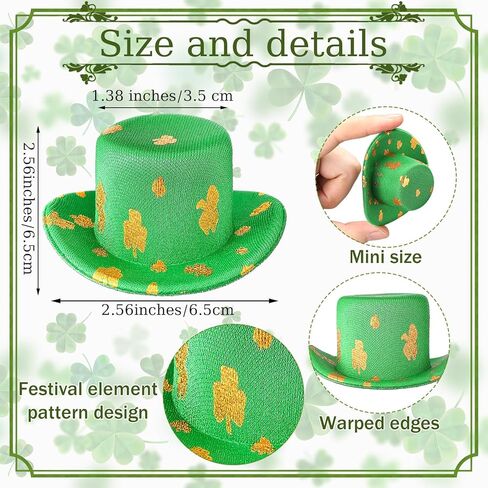 Pickmesh 20 Pcs Mini Beer Mug St. Patrick's Day Shot Glasses Green Leprechaun Hats Set 1 oz Mini Plastic Beer Mug Clear Shot Glasses with Handle Cup Irish Party Hat for St Patricks Day Party Gift in Saudi Arabia