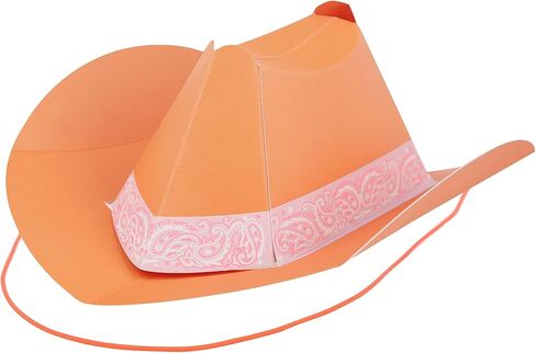 Meri Meri Mini Cowboy Party Hats (Pack of 8), Paper Birthday Party Hats, 8 Stylish Colors, Ages 3+, Cowboy Western Party Decorations, 7.25" x 2.75" x 7.5" in Saudi Arabia