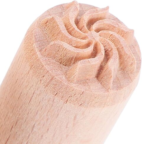 Healifty 5 Pcs Wooden Pottery Stamps 0.8 Inch Clay Impression Stamps for DIY Crafting Scrapbooking with Flower Daisy Heart Patterns in Saudi Arabia