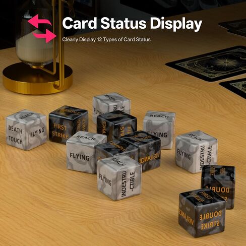 84-Piece MTG Dice Set with Life Counters, Keyword Ability Tokens, Shield & Spindown – 12 Colors for Magic: The Gathering, TCG, Card Game Accessories in Saudi Arabia
