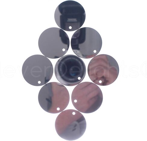 CleverDelights 1.5" Round Aluminum Stamping Blanks - 25 Pack - Shiny Anodized Finish - 18GA (.039") - 3mm Hole in Saudi Arabia