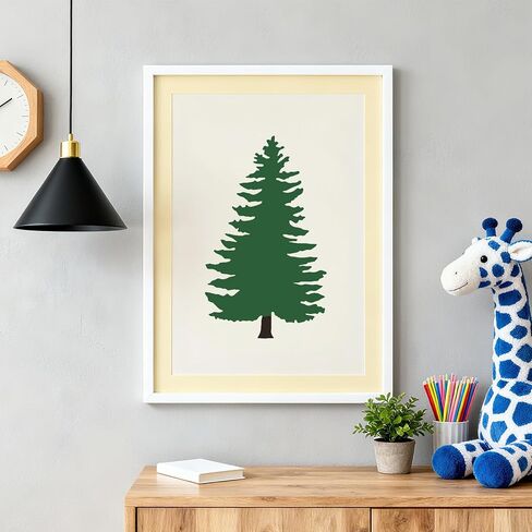 3Pcs Pine Tree Stencils, Reusable Forest Tree Mural Templates for Garden Fence Window Wall Furniture Mural in Saudi Arabia