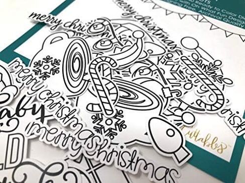 Color Me Cuts - Oh What Fun - Paper Die Cuts - Christmas - Over 40 Cardstock Scrapbook Die Cuts - by Miss Kate Cuttables in Saudi Arabia