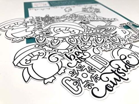 Color Me Cuts - Oh What Fun - Paper Die Cuts - Christmas - Over 40 Cardstock Scrapbook Die Cuts - by Miss Kate Cuttables in Saudi Arabia