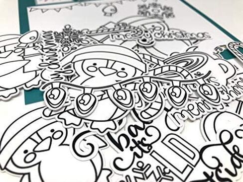 Color Me Cuts - Oh What Fun - Paper Die Cuts - Christmas - Over 40 Cardstock Scrapbook Die Cuts - by Miss Kate Cuttables in Saudi Arabia