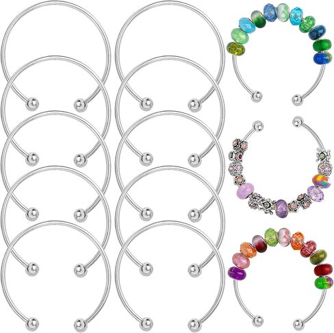 Framendino, Ball Opening Adjustable Wire Blank Beadable Bracelet Expandable Cuff for Crafting DIY Jewelry Making in Saudi Arabia