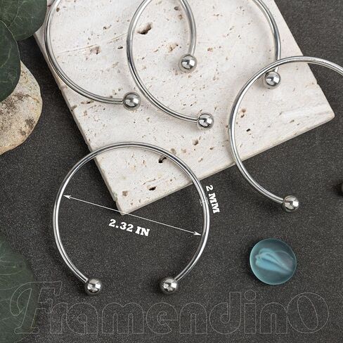 Framendino, Ball Opening Adjustable Wire Blank Beadable Bracelet Expandable Cuff for Crafting DIY Jewelry Making in Saudi Arabia