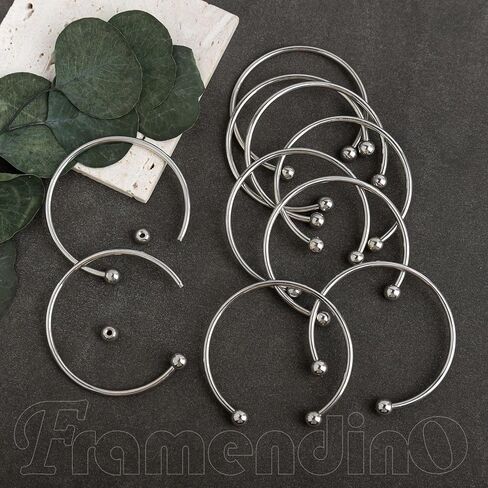Framendino, Ball Opening Adjustable Wire Blank Beadable Bracelet Expandable Cuff for Crafting DIY Jewelry Making in Saudi Arabia