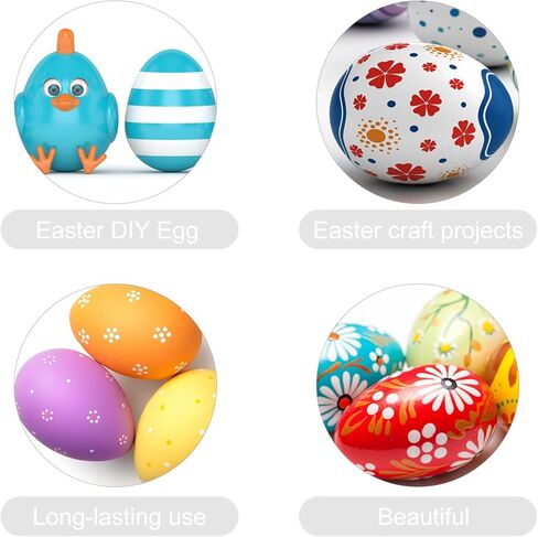 Abaodam 2pcs Foam Eggs for Crafts White Craft Polystyrene Eggs for Spring Easter Halloween Christmas Holiday DIY Painting 8 Inch in Saudi Arabia