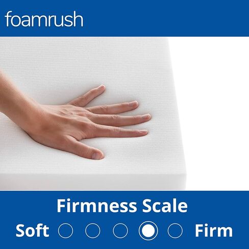 FoamRush 5" H x 25" W x 26" L Upholstery Foam High Density Firm Foam Soft Support (Chair Cushion Square Foam for Dining Chairs, Wheelchair Seat Cushion Replacement) in Saudi Arabia