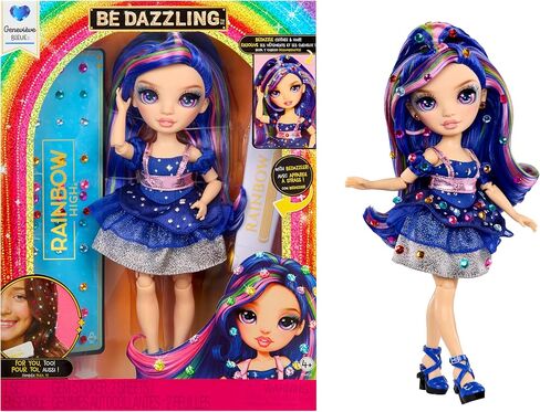 Rainbow High Be Dazzling Fashion Dolls- Genevieve Bleue (Blue) with Bedazzler Tool and Sparkle Gems in Saudi Arabia