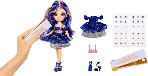 Rainbow High Be Dazzling Fashion Dolls- Genevieve Bleue (Blue) with Bedazzler Tool and Sparkle Gems in Saudi Arabia