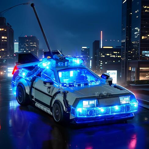 Customized Light kit Compatible with Lego 77256 Time Machine from Back to The Future - No Actual Model Only Lights, LED Lighting Accessories Compatible with Lego Delorean in Saudi Arabia