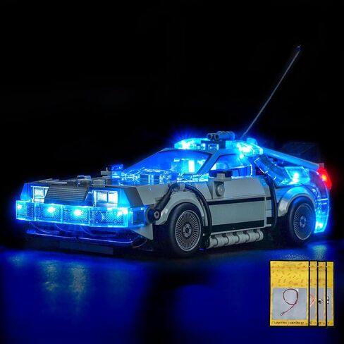 Customized Light kit Compatible with Lego 77256 Time Machine from Back to The Future - No Actual Model Only Lights, LED Lighting Accessories Compatible with Lego Delorean in Saudi Arabia