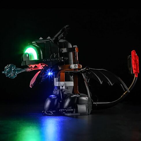 مصباح LED من YEABRICKS لأيقونات Lego-10375 كيفية تدريب تنينك: نموذج مكعبات بناء بلا أسنان (مجموعة Lego غير متضمنة) in Saudi Arabia