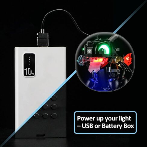 مصباح LED من YEABRICKS لأيقونات Lego-10375 كيفية تدريب تنينك: نموذج مكعبات بناء بلا أسنان (مجموعة Lego غير متضمنة) in Saudi Arabia