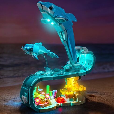 LED Lighting Compatible with Lego 31385 Sea Animals: Beautiful Dolphins - JUST Lights,Light Kit Compatible with Lego 31385,NOT Included The Model in Saudi Arabia