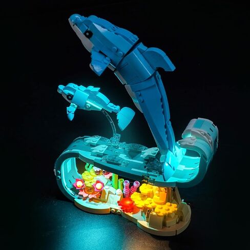 LED Lighting Compatible with Lego 31385 Sea Animals: Beautiful Dolphins - JUST Lights,Light Kit Compatible with Lego 31385,NOT Included The Model in Saudi Arabia