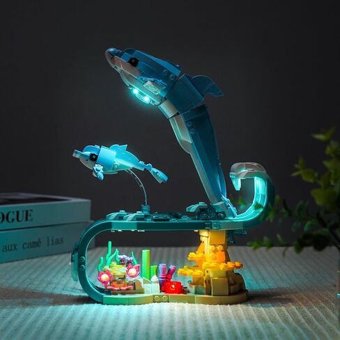 LED Lighting Compatible with Lego 31385 Sea Animals: Beautiful Dolphins - JUST Lights,Light Kit Compatible with Lego 31385,NOT Included The Model in Saudi Arabia