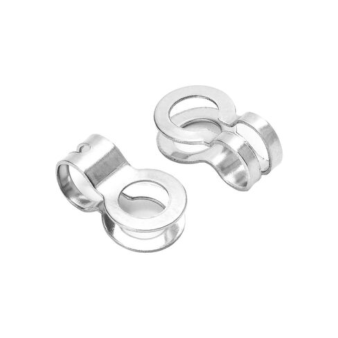 100 Pieces Stainless Steel Ball Chain Connectors Double Ring Style Link Loop Connection Double Ring Clasp Fits 2.4mm Ball Chain for Jewelry Craft Making Ceiling Fan Lamp Pull Loop in Saudi Arabia