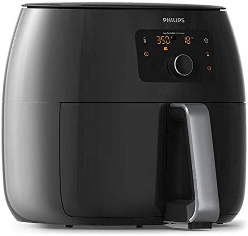 مقلاة فيليبس Avance Collection XXL الرقمية Twin TurboStar Airfryer أسود/فضي - HD9654/96 (متجددة) in Saudi Arabia