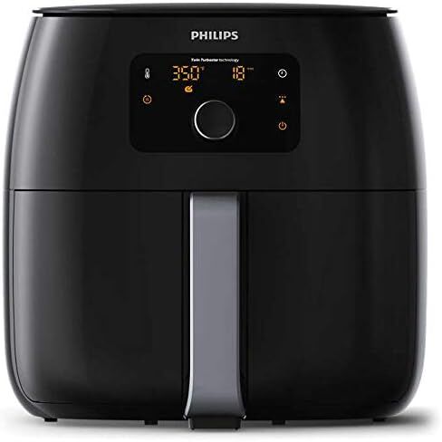 مقلاة فيليبس Avance Collection XXL الرقمية Twin TurboStar Airfryer أسود/فضي - HD9654/96 (متجددة) in Saudi Arabia