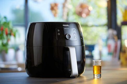 مقلاة فيليبس Avance Collection XXL الرقمية Twin TurboStar Airfryer أسود/فضي - HD9654/96 (متجددة) in Saudi Arabia