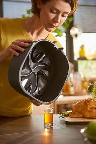 مقلاة فيليبس Avance Collection XXL الرقمية Twin TurboStar Airfryer أسود/فضي - HD9654/96 (متجددة) in Saudi Arabia
