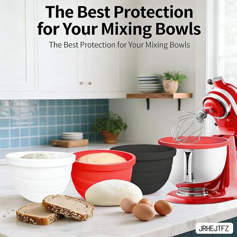 Silicone Bowl Liner for KitchenAid Tilt-Head 5Qt Mixers, 3-Pack Liners with Lids in Saudi Arabia