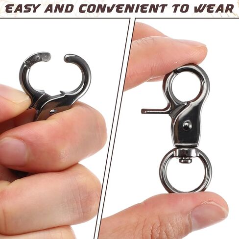 2 Pcs Dog Tag Clip Dog Tag Holder Easy Change for Pet ID Tags Quick Clips Heavy Duty Pet Tags Attachment Clip Stainless Steel Cats & Dogs Collar Clips for Large Medium Smal Dogs Cat Collars and Harnes in Saudi Arabia