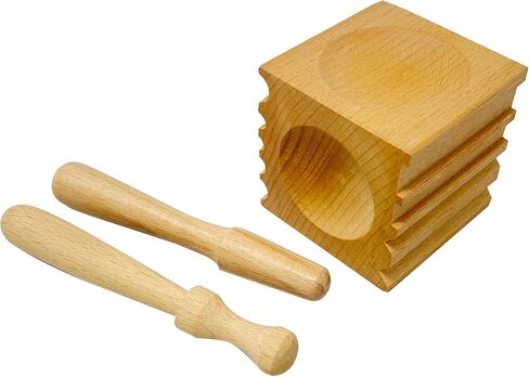2.5" x 2.5" Wooden Doming Block with 2 Punches Jewelry Forming Precious Metal Clay Tool in Saudi Arabia