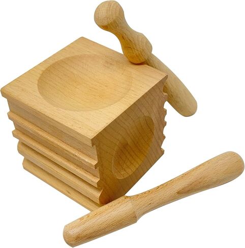 2.5" x 2.5" Wooden Doming Block with 2 Punches Jewelry Forming Precious Metal Clay Tool in Saudi Arabia