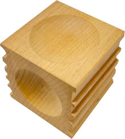 2.5" x 2.5" Wooden Doming Block with 2 Punches Jewelry Forming Precious Metal Clay Tool in Saudi Arabia