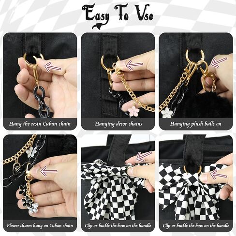 مجموعة من 5 قطع من إكسسوارات حقائب اليد YETI Camino 20/35/50 Carryall & Bogg Beach Tote Bag Decor Kit، فيونكة، كرة قطيفة، حلية زهور، كوبا وسلسلة زخرفية للفتيات والنساء in Kuwait