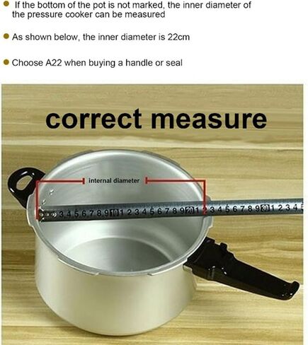 Seal Pressure Cooker Gasket, Silicone Pressure Cooker Seal Ring Replacement, 0.4cm Thickness Pressure Pot Sealing Ring for 22cm Inner Diameter Cooker Body, 1Pcs in Kuwait