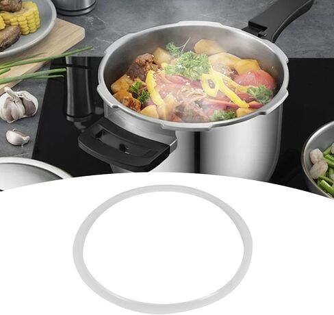 Seal Pressure Cooker Gasket, Silicone Pressure Cooker Seal Ring Replacement, 0.4cm Thickness Pressure Pot Sealing Ring for 22cm Inner Diameter Cooker Body, 1Pcs in Kuwait