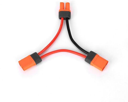 بطارية IC5 من سلسلة RCAWD Spektrum مع أسلاك 4 بوصات 10 AWG، موصل محول أنثى ذكر للبطارية الذكية SPMXCA506 in Saudi Arabia