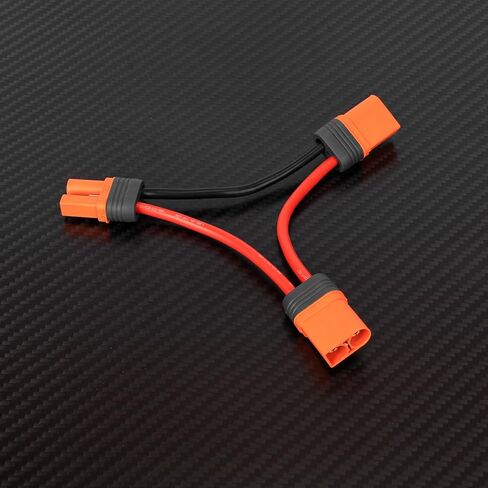 بطارية IC5 من سلسلة RCAWD Spektrum مع أسلاك 4 بوصات 10 AWG، موصل محول أنثى ذكر للبطارية الذكية SPMXCA506 in Saudi Arabia