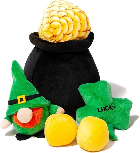 Midlee Hide-A-Toy Pot of Gold St. Patrick's Day Dog Toy in Saudi Arabia